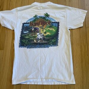vintage 90s Hard Rock Cafe Orlando White t-shirt graphic design Alligator Size M